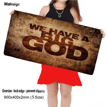 

Mairuige Shop Hot Free Shipping 600x300/800x300/900x400mm Locking Edge Gamer Large Computer Keyboard Mat Table Gaming Mousepad