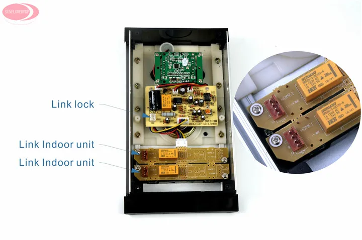 9 "видеодомофон для квартиры 6 мониторов наружная камера для 6 семьи Rfid дверной замок домашняя запись системы селекторной связи + 8 Гб TF карта