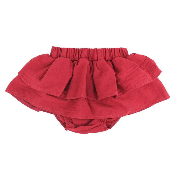 Girls Diaper Covers Cotton Ruffle Infant Toddler Bloomers Panties Shorts Skirts