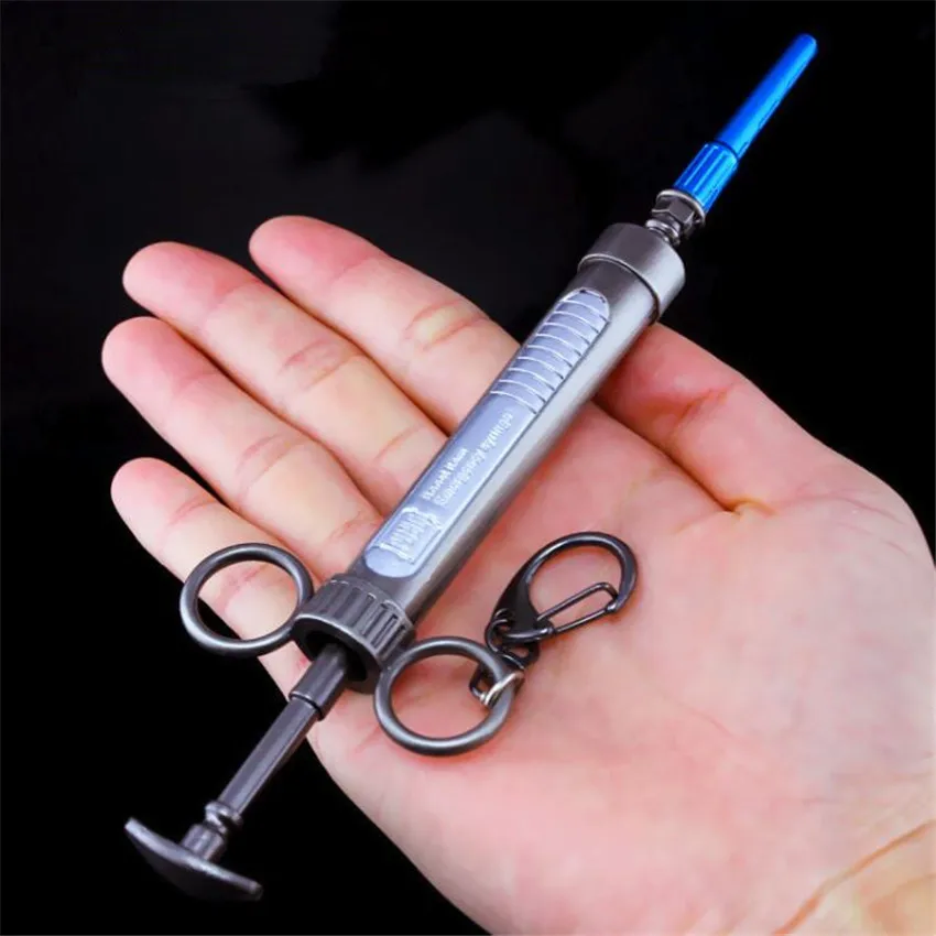  Game PUBG Epinephrine Syringe Playerunknown's Battlegrounds Cosplay Costumes Props Alloy Armor Mode