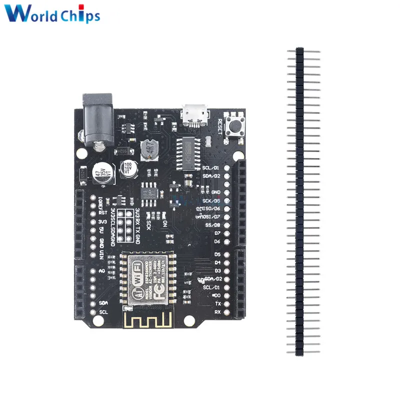 ESP8266 ESP-12F CH340 CH340G V2.1.0 wifi Плата расширения модуль на основе ESP8266 Micro USB для WeMos D1 R2 для Arduino UNO R3 ONE