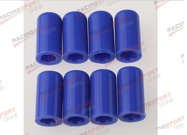 

8pcs 8mm 5/16"Silicone Blanking Cap Intake Vacuum Hose End Bung Plug Silicon Cap blue