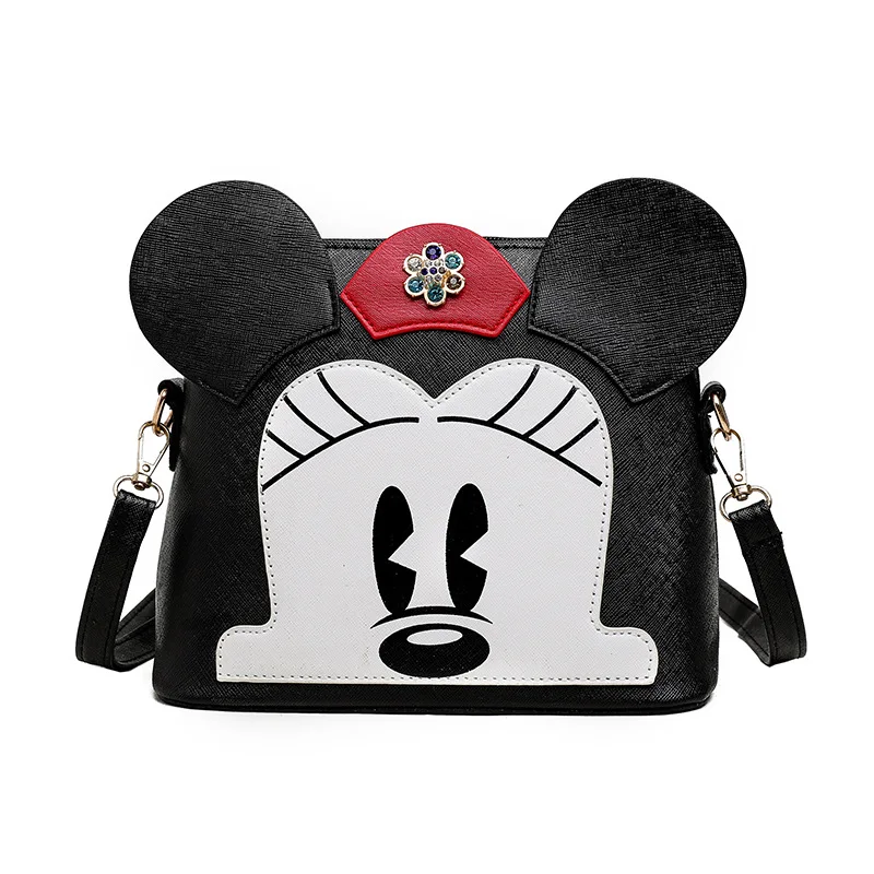 

Disney plush backpack Mickey mouse 2019 new female Messenger bag shoulder girl cute shoulder bucket bag fashion handbag