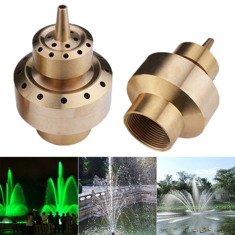 

Fountain Sprinkler Copper Layer Sprinkler Nozzle for Pool Yard Rockery Landscape Fountain XH8Z FE15
