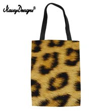 Бесшумный дизайн женский леопардовый принт удобный, классический европейский стиль хозяйственные сумки Простые плечевые портативные сумки большой емкости