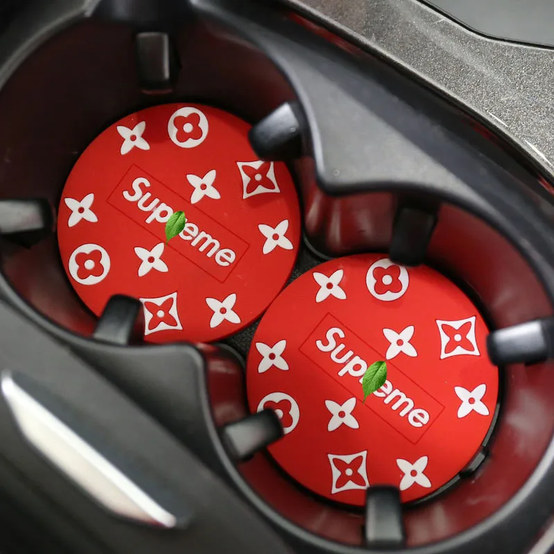 

Universal Vehicle Water Cup Bottle Holder Anti-slip Pad Mat Silica Gel Car Cup Anti Slip for Car Interior Accessories Style 7CM