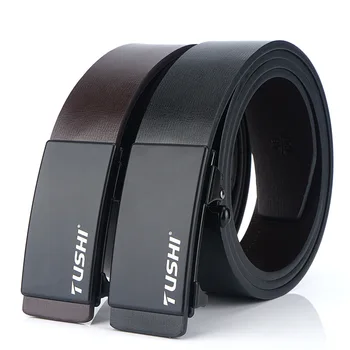 

Men's belts automatic buckle Business youth dress leather men's suit belt