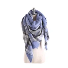 16 Color Pashmina Tartan Plaid Mix British Bandana 2016 Fashion Warm Square Scarves Women Winter Scarf Shawl Blanket Loop Cape
