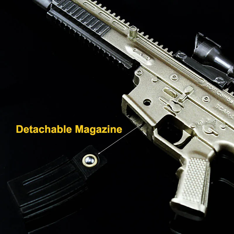 16 5 см SCAR L стрелковое оружие фигурный брелок сплав пистолет игрушка подвески для