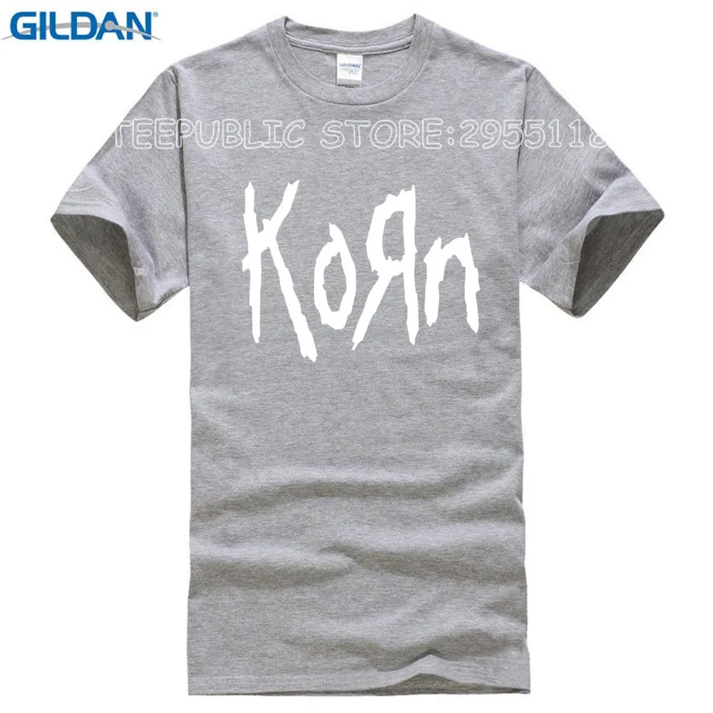 New mens t shirts fashion 2017 Korn Metal Rock band Logo Graphic T Shirt Cotton O Neck short sleeve Tee Shirt hip hop Sizejpg6jpg6jpg6