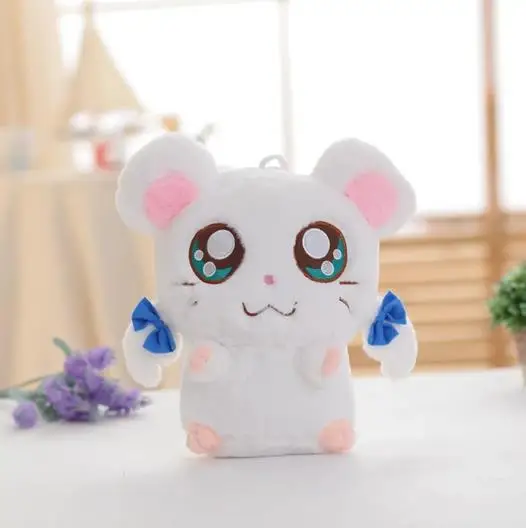 1pc 60cm Hamster Mouse Plush Toy Stuffed Soft Animal Hamtaro Doll Lovely Kids Baby Toy Mickey Mouse Birthday Gift for Children - Color: white