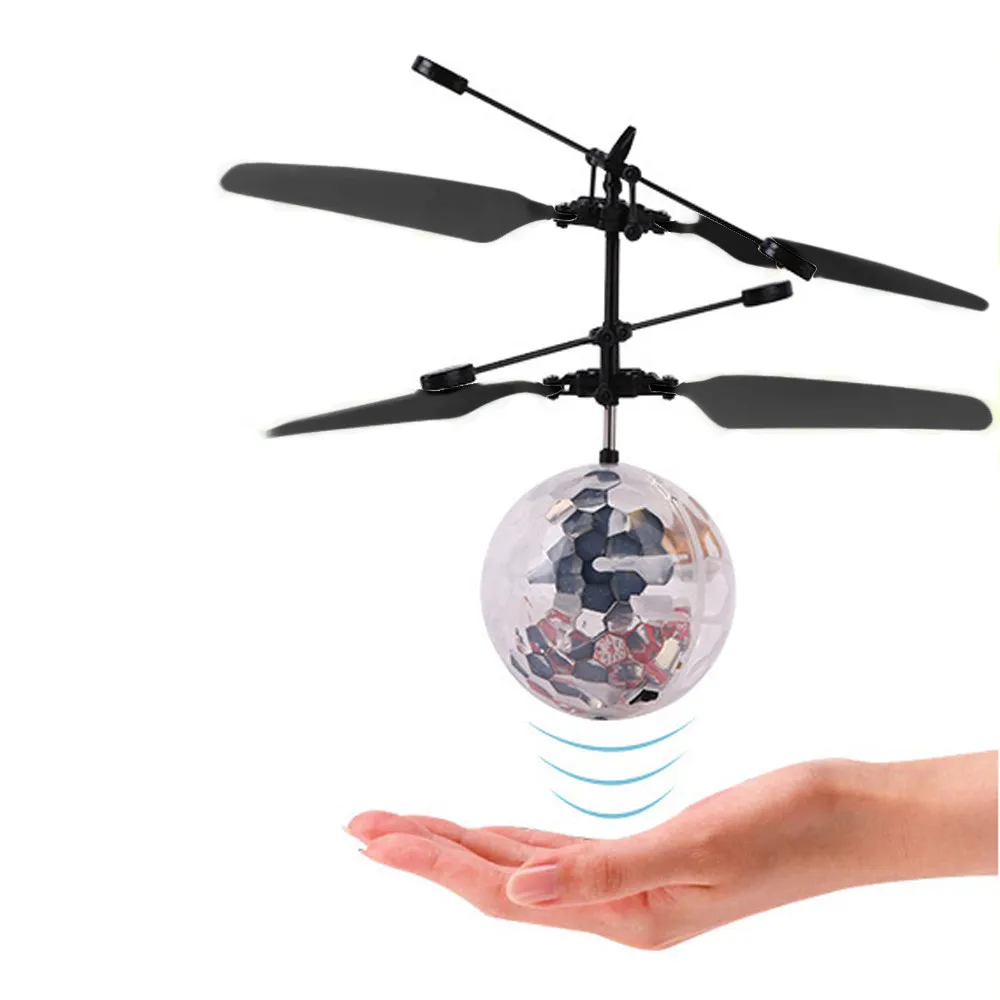 

RC Flying Ball Luminous Kid's Flight Balls Electronic Infrared Induction Aircraft Remote Control Toys LED Light Mini Helicopter