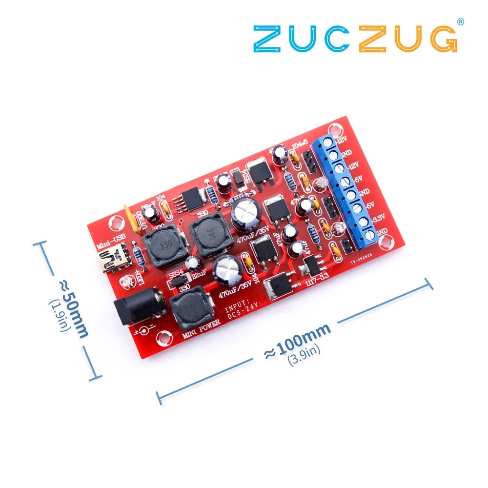 

New DIY Power Supply Module USB Boost Single Turn Dual Linear Regulated Power Kit Regulator Multiple Output Power Kit