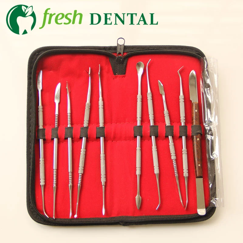 1Set Dental wax technicians chisel knife mechanic wax Wax Kit Tool Kit