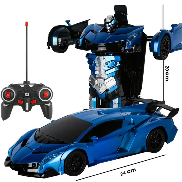 2 in 1 Electric RC Car Transformation Robots Children Boys Toys Outdoor Remote Control Sports Deformation Car Robots Model Toy 4