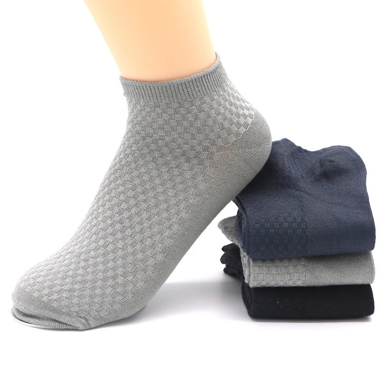 1Pair Solid Color Men's Ankle Socks Male Boat Socks For Men Business