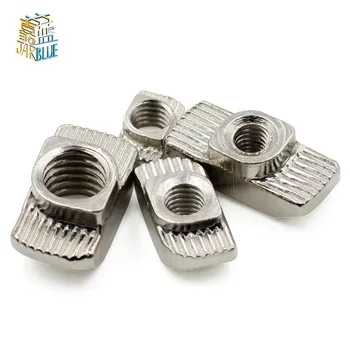 

50Pcs M6 M3 M4 M5 For 3030 Series Slot T Nut Sliding Nut Hammer Head T-nut Fasten Connector Aluminum Extrusions