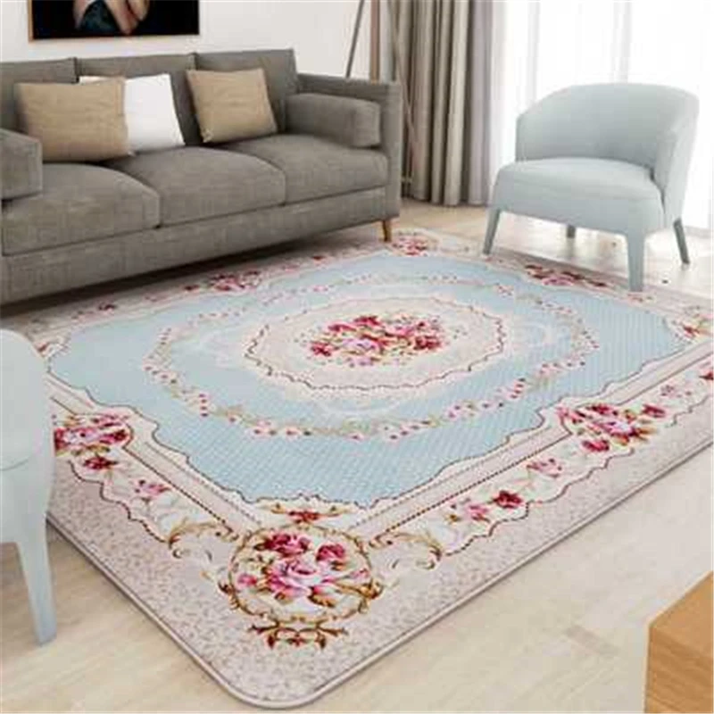 

200x240CM Large Size Carpets For Living Room European Bedroom Bedside Rugs And Carpets Wilton Area Rug Non-Slip Home Floor Mat