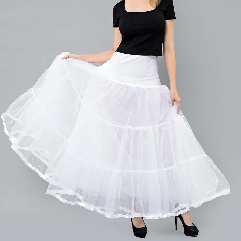 

Adult Female Tutu Skirt Black And White fluffy Long Skirt Elegant Bohemian Women's Full Saia Faldas Casual White Maxi Skirt