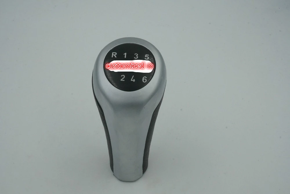 Styling 6 Speed Gear Shift Knob Chrome Silver M For BMW 1 3 5 6 Series X1 X3 X5
