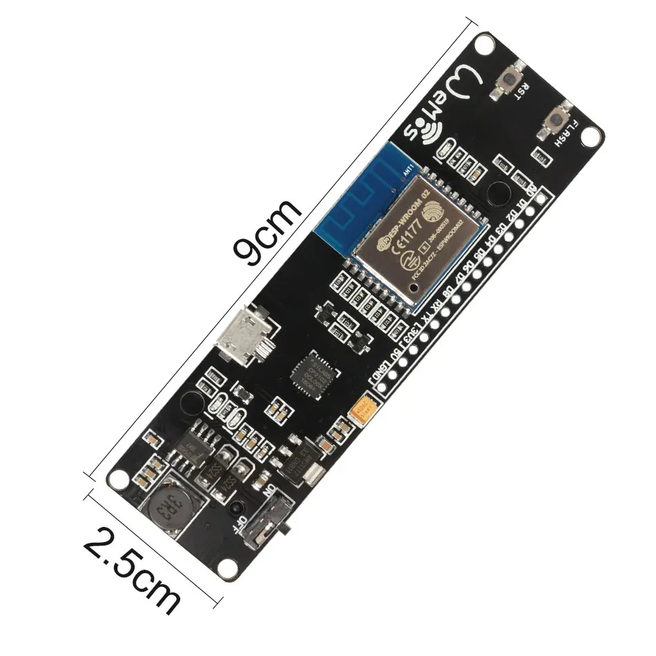 Для WeMos D1 ESP Wroom 02 материнская плата ESP8266 Мини WiFi Nodemcu модуль 18650 Зарядка батареи