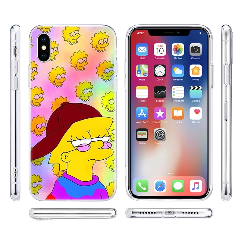 Мягкий силиконовый модный прозрачный чехол Homer Simpson для Apple iPhone 11 Pro XS MAX XR X 7 8 Plus 6 6s 5