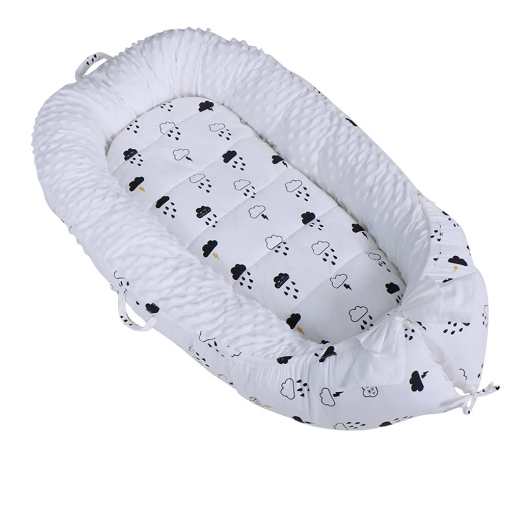 Мягкий бархатный матрас для новорожденных, полный животный узор, ударопрочный детский удаляемый моющийся переносной спальная кроватка