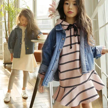 

2020 New Spring Long Sleeve Clothes Kids Jeans Coats Brand Girls Coat Children Tops Coats Toddler Tops Boys Jackets,#2654