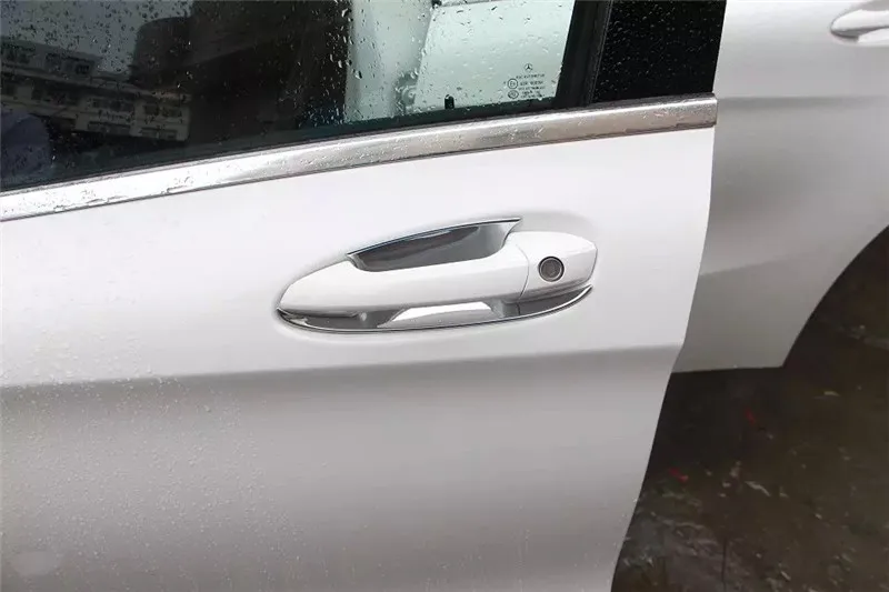 ABS Chrome Silver Door Handle Cup Bowl Cover For Mercedes