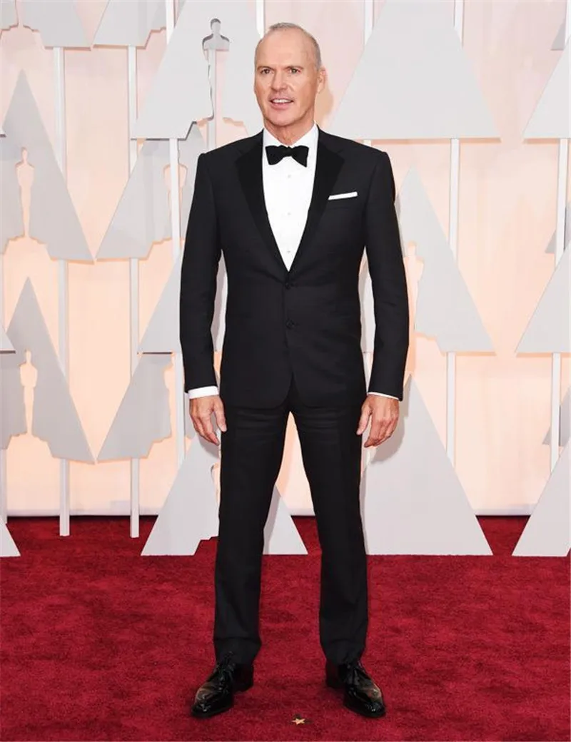 Темно Синий Свадебные Костюмы Мужские костюмы Slim Fit 2016 Жених Смокинги groomsmen