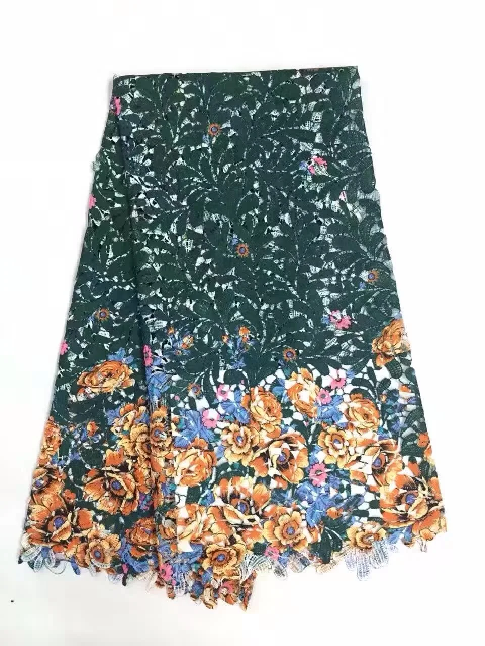 

African cord lace with stones guipure lace fabric wholesale price african swiss voile lace high quality 100% cotton AMZ620
