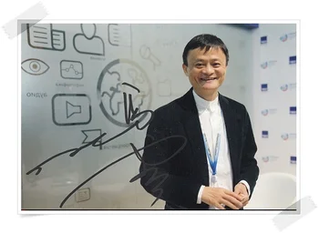 

Jack Ma Yun autographed signed photo collection new chinese freeshipping 11.2016 d