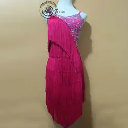 Новый стиль латинский Танцевальный костюм пикантные камни кисточкой латинские танцы платье для женщин танцевальная конкурс платья A74 S-4XL