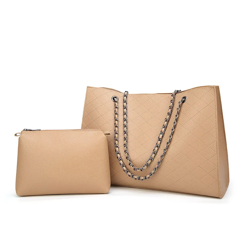 

2018 New Solid Color Fashion Chain Lozenge Shoulder Bag Hand Bag