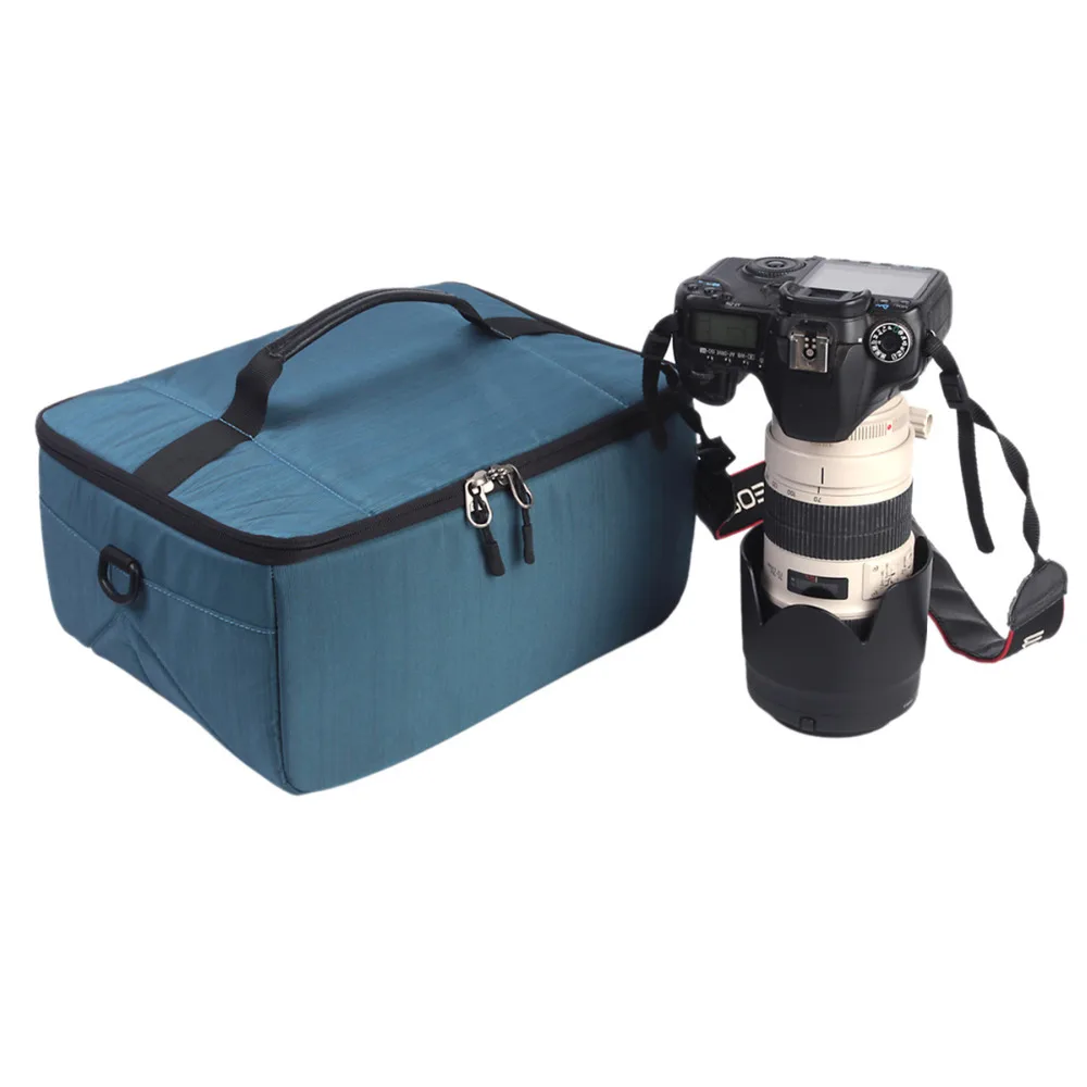 Lente da Câmera à Prova d Água Dslr Bolsa Inserção Bolsa Tote Levando Preenchimento de Proteção Case Bolsa para Lente Canon Nikon Sony - Image 6