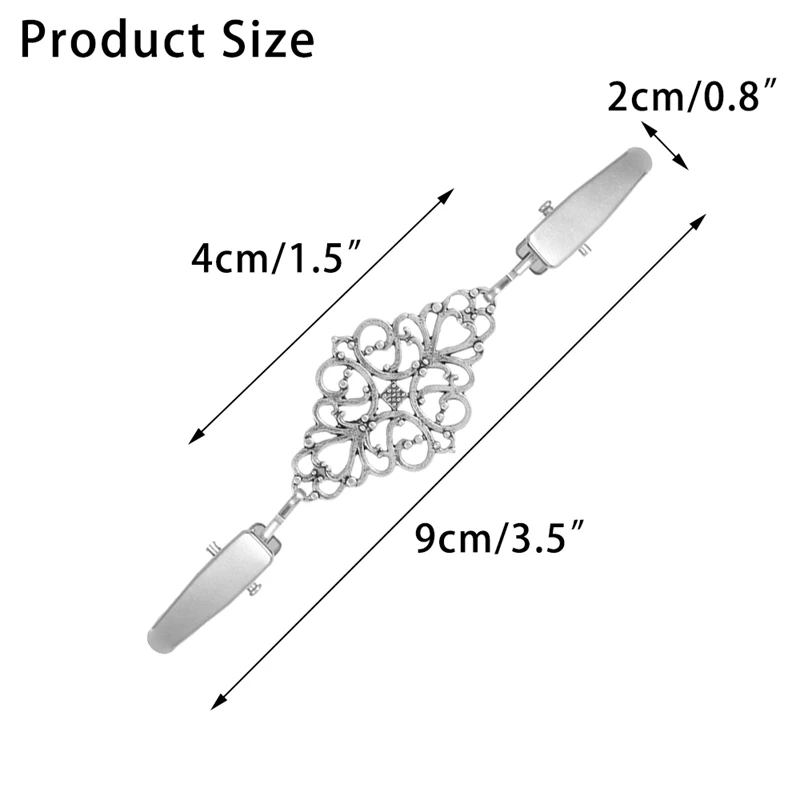 2 шт Для женщин кардиган свитер, блузка булавка для шали клипсы для броши воротник рубашки ретро утка клип зимний шарф застежками Шарм аксессуары