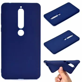 

50pcs/lot Free shipping 6colours 1mm thick Candy color TPU cell phone cover case for Nokia 6 7 plus 6 2018 soft back cover case