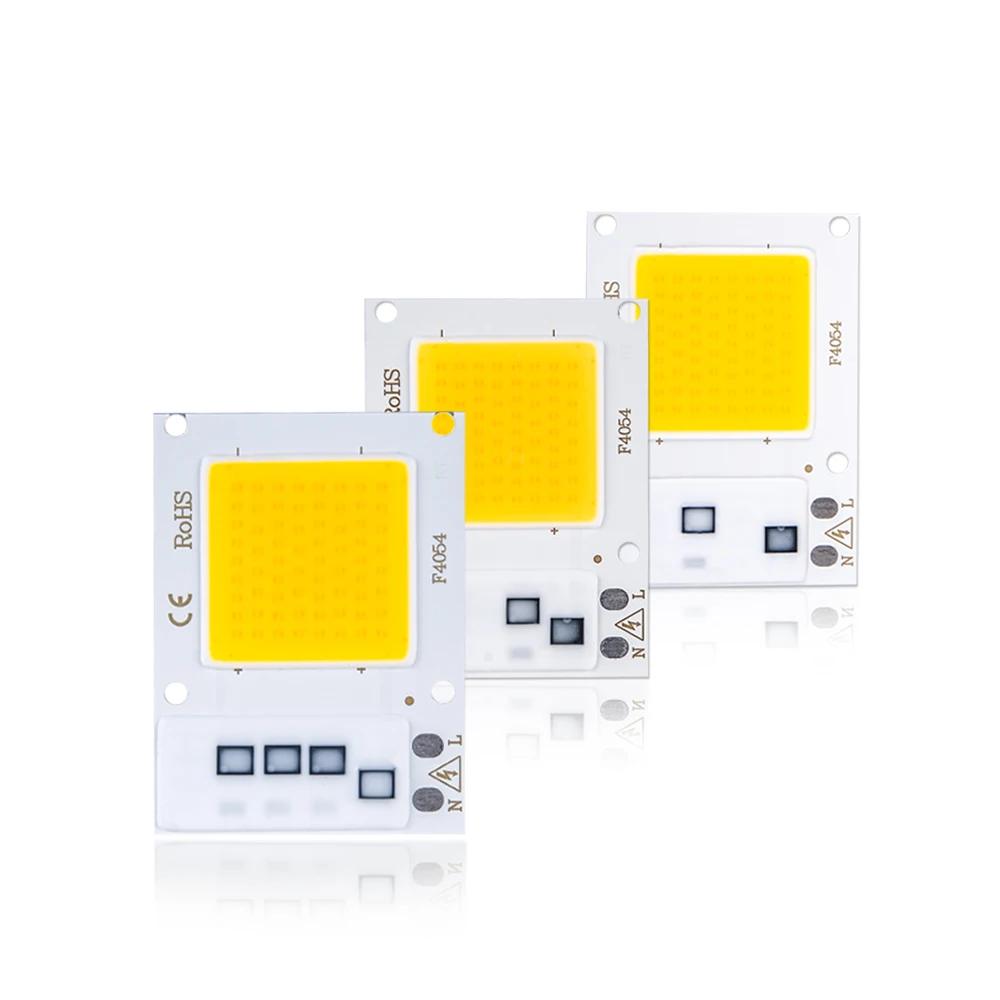 Светодиодный чип AmmToo COB 110 В 220 10 Вт 20 30 умный IC драйвер DIY мощный светодиодный