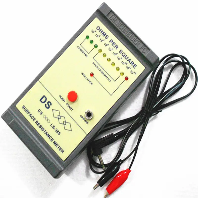

Surface Resistance Resistivity Electrostatic Static Electricity Tester Meter ESD