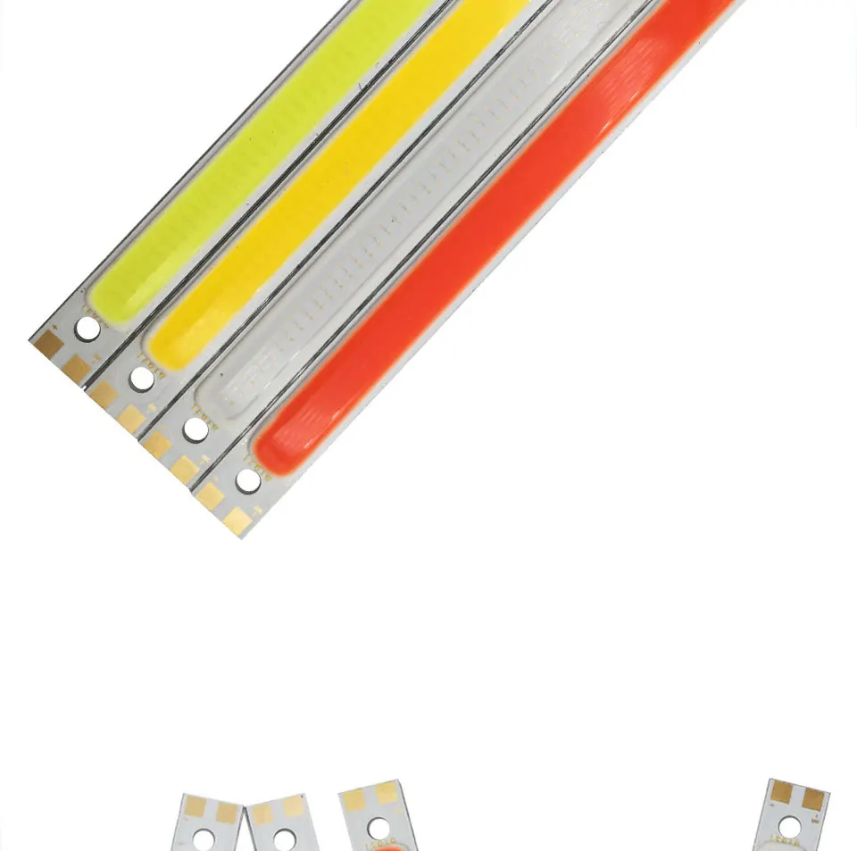 120mm 12v 10w 1000LM cob led light strip chip bulb lamp red blue white (6)