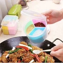 1 шт Spice контейнер для перца шейкер ящики Творческий банки для приправ Кухня бутылки для специй утолщаются банки с крышкой инструмент