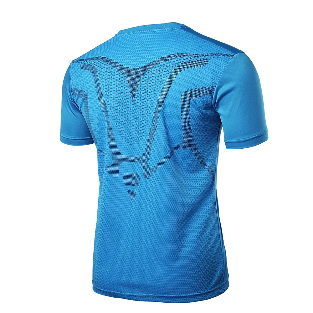 Мужская летняя футболка с коротким рукавом для спортзала и бега, футболка для фитнеса и футбола, быстросохнущая стрейчевая футболка, одежда, новинка
