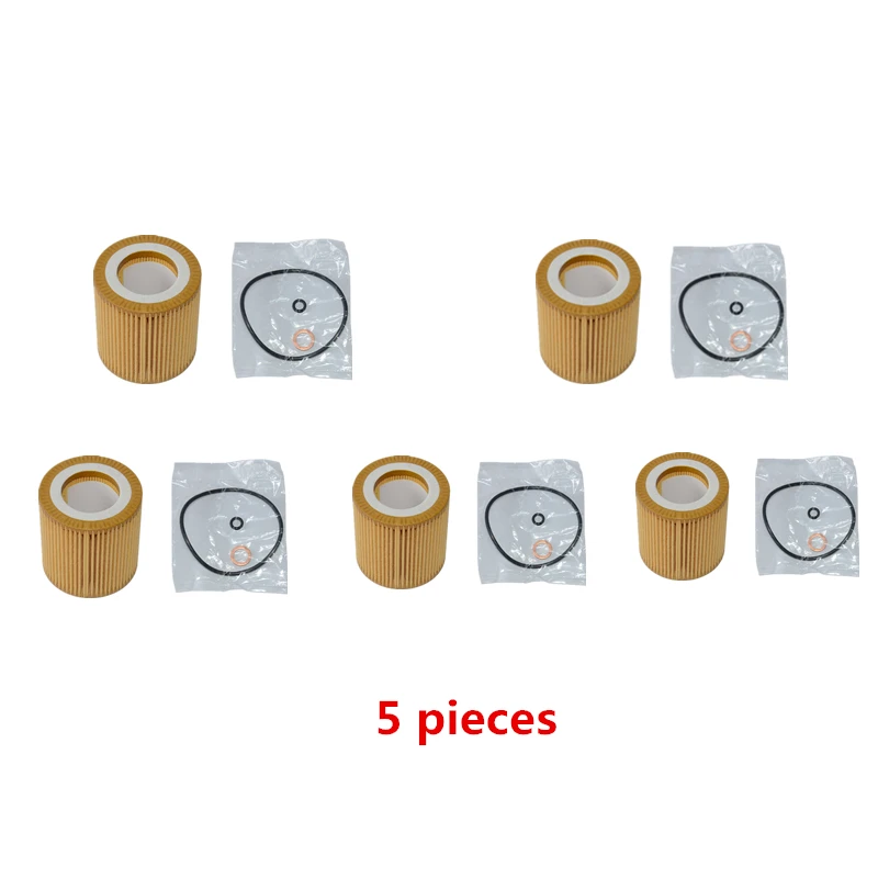 AP03 Новый 5 x масляный фильтр двигателя для BMW E82 E88 E90 E92 E93 E60 E66 E65 E67 E91 HU816X 11427566327