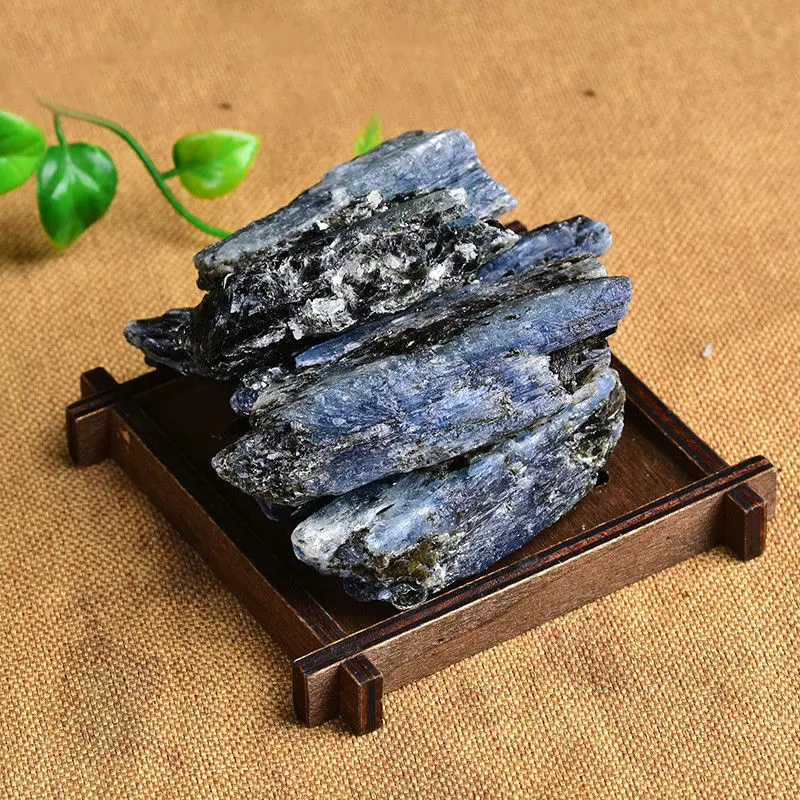 

Drop Shipping 100g Natural Blue Kyanite with Mica Quartz Crystal Specimen Rough Original Stone Mineral Crystals