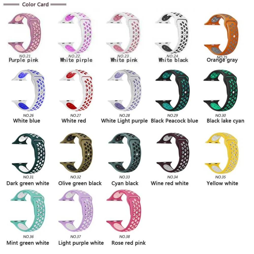 Silicone strap for apple watch band 42mm 44mm Bracelet Apple Watch Strap adapter iwatch band 4/3/2/1 38mm 40mm Sport Wristbands