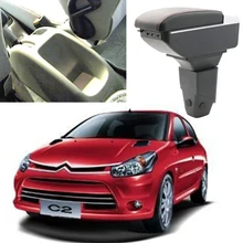 Автомобильный подлокотник центральный магазин коробка с USB для citroen c2 peugeot 206 207 2003 2004 2005 2006 2007 2008 2009