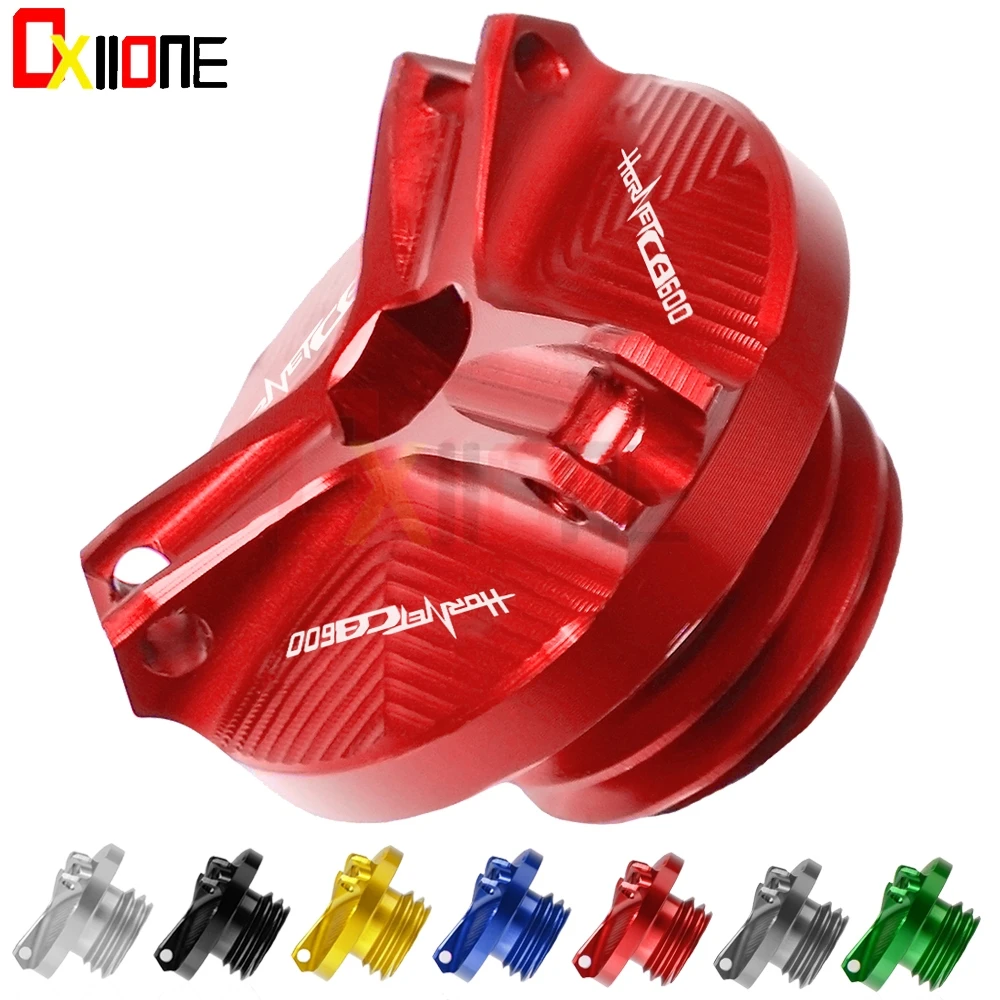 

M20*2.5 Motorcycle CNC Aluminum Engine Oil Cap Motorbike Bolt Screw filler cover For Honda CB600 Hornet FS7 07+ SFW-SFX 98-99