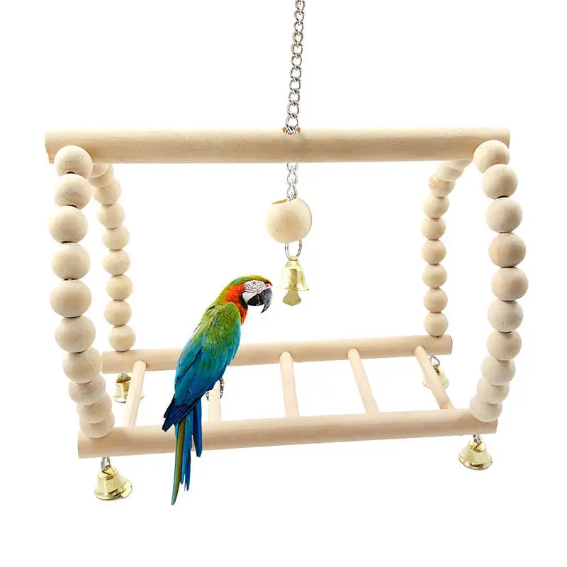 

DIY Newest Pet Bird Swing Suspension Bridge Ladder Climb Parakeet Budgie Parrot Hammock Toy