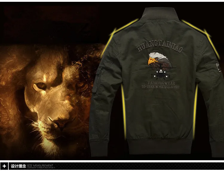 Mens Jackets Coat Cotton Military Army green Khaki Black Windbreaker Casual Coat Jaqueta Masculina Men Brand Clothing Bomber  (3)
