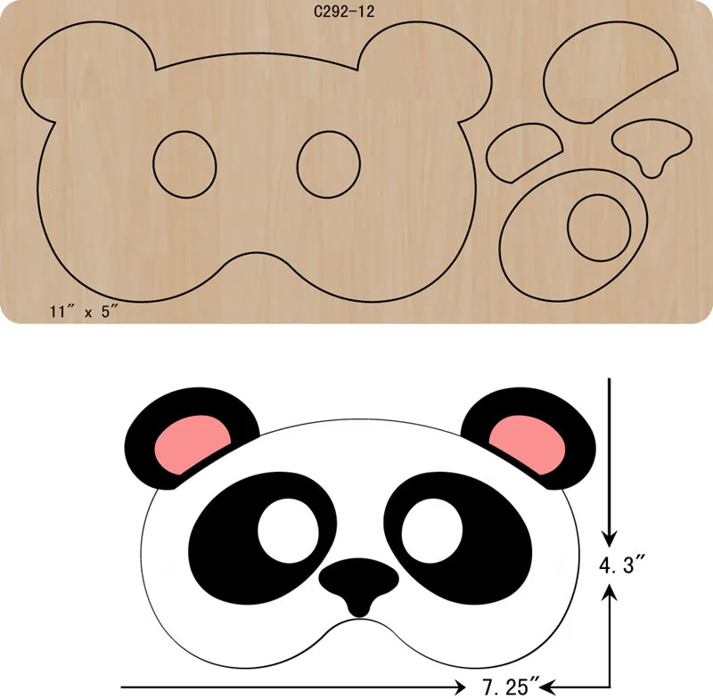 

New mask Wooden die Scrapbooking C-292-12 Cutting Dies